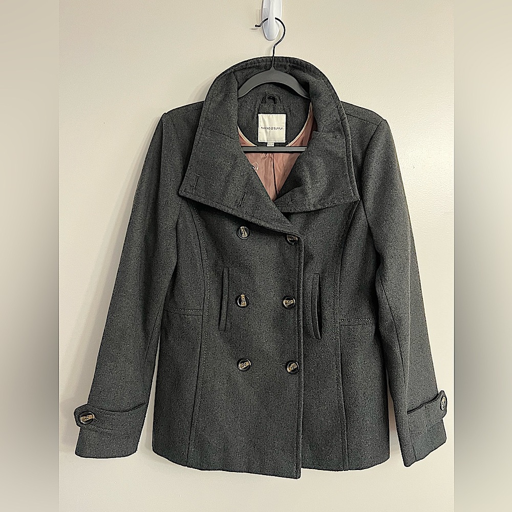 Double Breasted Pea Coat | Thread & Supply
